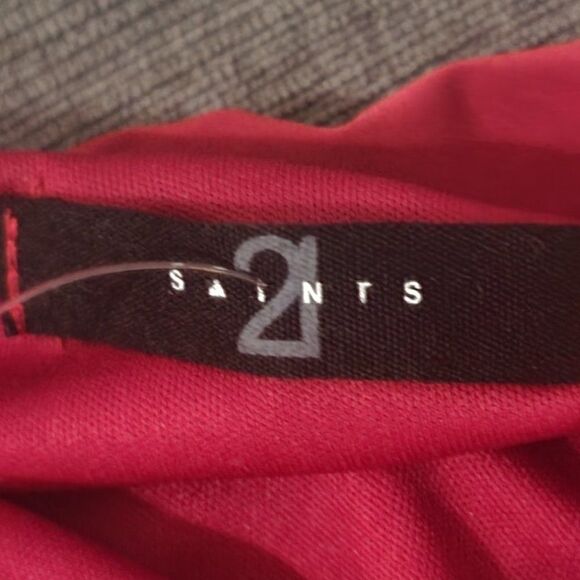 Saints 21 Women's Red One Shoulder Cut Out Side Body Mini Dress Size Lar… - Picture 9 of 13